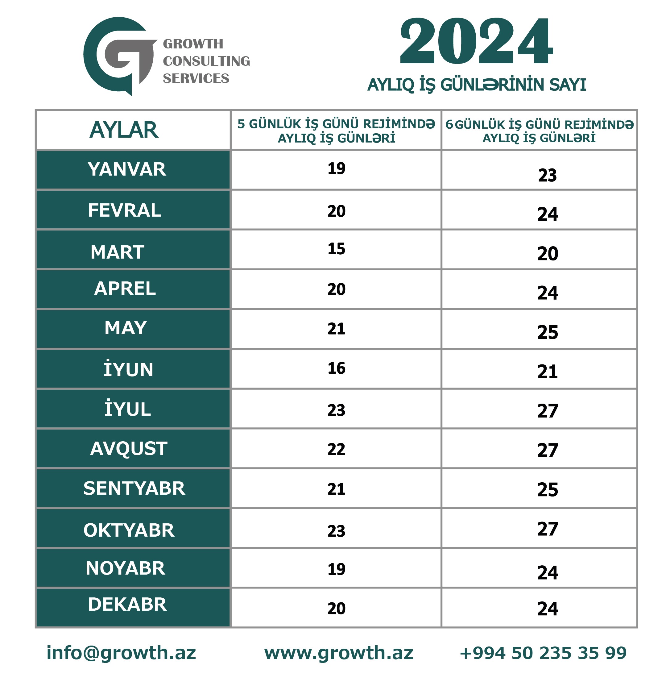 2024 qeyri iş günləri